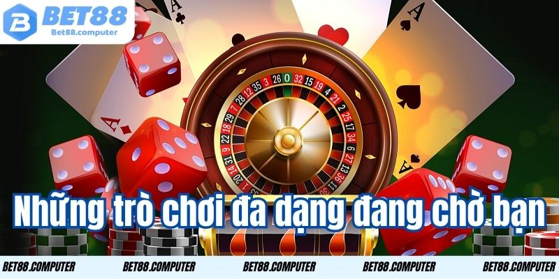 Kho game đa dạng tại Via Casino Bet88 giúp bạn tha hồ lựa chọn
