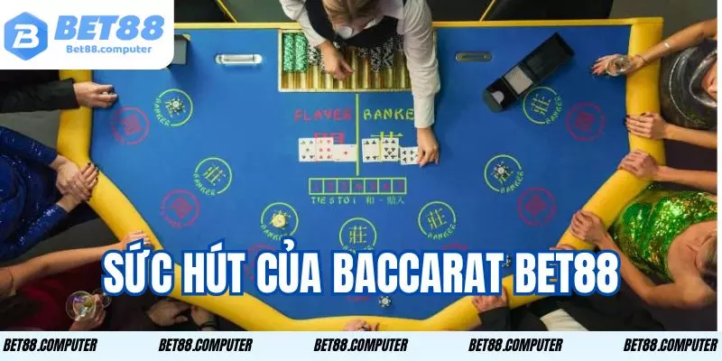 Baccarat Bet88 - Trải Nghiệm Cá Cược Hấp Dẫn, Thắng Lớn 1 Baccarat bet88 là lựa chọn lý tưởng cho dân chơi mê may rủi